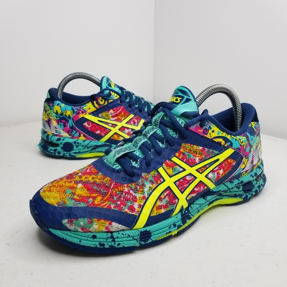 multicolor asics shoes